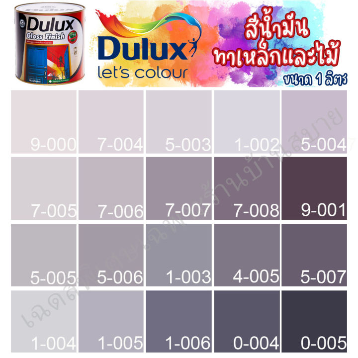 dulux-สีน้ำมัน-ดูลักซ์-กลอสฟินิช-กลิ่นอ่อนพิเศษ-สีม่วง-ขนาด-1ลิตร-สีทาเหล็ก-สีทาไม้-สีทาวงกบ-ประตู-ทารั้วเหล็ก-ici