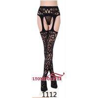 YHV-y Fishnet ถุงน่องสีดำ Jacquard pantyhose Tights สำหรับผู้ใหญ่ ผู้หญิง ไซส์บวก