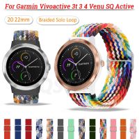 {zhiyun Watchshop}สายนาฬิกาข้อมือแบบห่วงเดี่ยวถักสำหรับ Garmin Venu Sq/garminmove 3 /Active/vivoactive 3-3T 4สร้อยข้อมือนาฬิกาสมาร์ทสายรัดข้อมือกีฬา