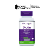 Viên ngậm Natrol Biotin Beauty 10000mcg 100 viên