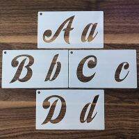 40 Pcs English Letters Stencils Set Drawing Template Ruler DIY Painting Template 1XCB