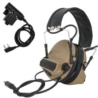 Headset Taktis COMTAC II ป้องกันการได้ยินตัดเสียงรบกวนที่ปิดหูอิเล็กทรอนิกส์ยิงรถปิคอัพอิเล็กทรอนิกส์ยุทธวิธี