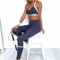 【CW】 2021 Sportwear Sets 2 Pieces Sport  amp; Leggings Gym Workout Set Female Clothing Wear