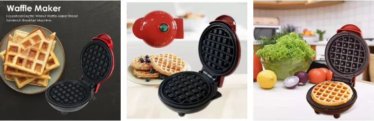 1pc US Plug Waffle maker small size Home Bread Maker Crepe Maker Mini  Bakery Cake Waffle Maker Sandwich Breakfast Maker