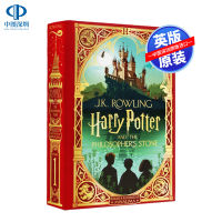 New English version of the original Harry Potter and the Sorcerers Stone New hardcover interactive book, designed by minalima studio, Harry Potter and the philosopher Genuine JK rollin around s Stone