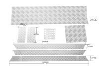 【Popular】 【No-profit】 แผ่นเหล็กกันลื่นสำหรับตกแต่ง1/10แผ่น TRX-6 G63 TRX-4รถ G500