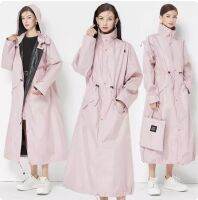 Women Long Waist Rain Coat Light Raincoat Woman Waterproof Poncho Rainwear Girl Over Coat Golf impermeables para lluvia mujer