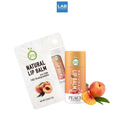 IRA Natural Lip Balm Eco Tube Peach 7g. - ลิปบาล์ม ให้ความชุ่มชื้น