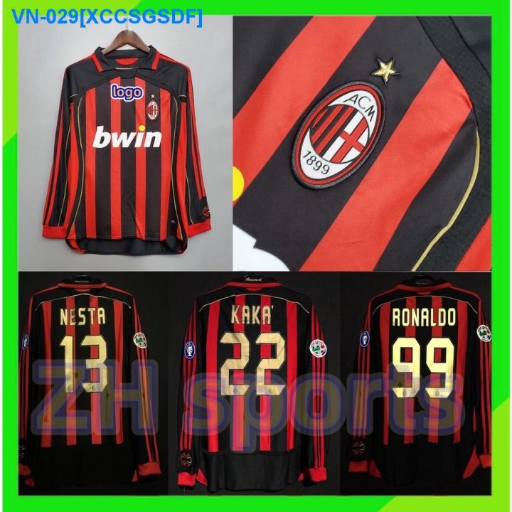 Vintage 22 Kaká Jersey 2006 2007 AC Milan Jersey Long Sleeve 