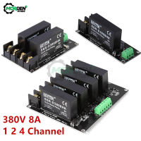 380V 2C 4CH SSR Board 8A Solid State Relay โมดูล High Low Level H-L Trigger Board Switch Controller สำหรับ Arduino