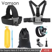 Vamson สายรัดหน้าอก Floaty Bobber Monopod เข็มขัดสำหรับ Gopro Hero 5 4 3สำหรับกล้องอุปกรณ์เสริม VS18