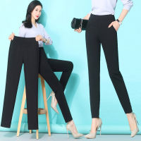 กางเกงสกินนี่แฟชั่นสไตล์เกาหลี กางเกงขายาวผญ กางเกงทำงานสีดำ กางเกงสแลคสีดำผู้หญิง กางเกงผ้าฮานาโกะ กางเกงทำงานเอวสูงรุ่น กางเกงขายาวทำงานแฟชั่นผู้หญิง กางเกงเดฟหญิง ขาเรียว กางเกงเอวสูง ไม่ต้องรีด ทรงสลิม เดฟ ผ้านุ่ม มีกระเป๋า