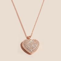 Huitan New Trendy Women 39;s Necklace Rose Gold Color Heart Love Pendant Necklace Fashion Versatile Female Jewelry Drop Shipping