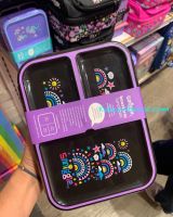 Smiggle กล่องข้าว Boost Trio - ดำลาย