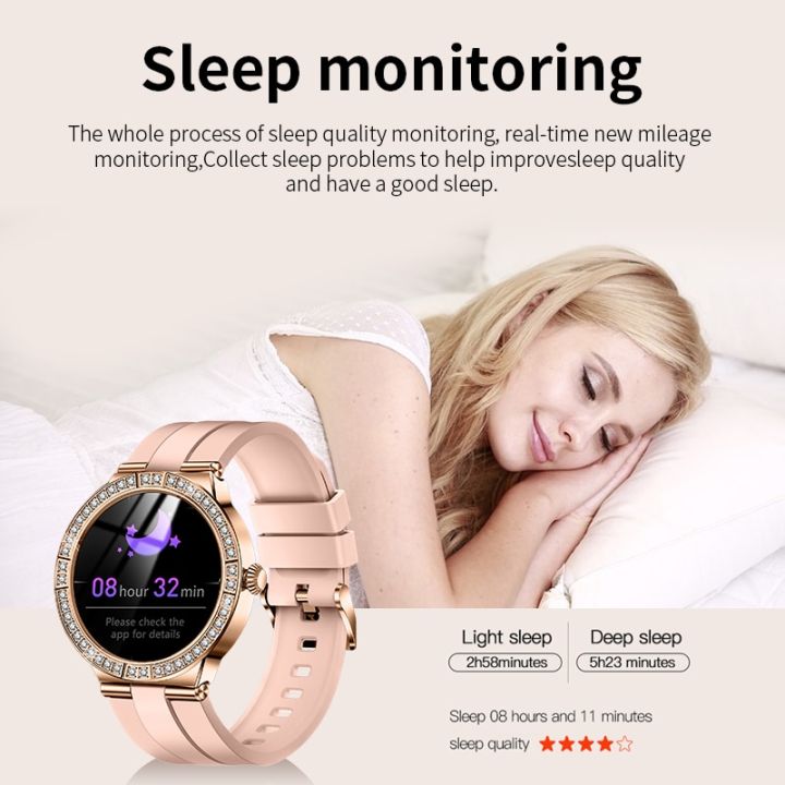 lige-สมาร์ทวอท์ชผู้หญิง-amoled-นาฬิกาเครื่อวัดอัตราความดันโลหิตหน้าจอ-amoled-นาฬิกา-ip68หัวใจกันน้ำผู้หญิง-smartwatch-แฟชั่น-ของขวัญ
