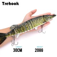 TREHOOK 30cm 208g Super Big Pike Wobblers Fishing Lure Savage Fishing Accessories For Sea Fishing Tackle Lure Bass Hard Bait