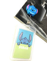 STITCH     ที่ห้อยบัตร  พร้อมที่ใส่บัตร   สายโยโย่    มีก้ามปูสวยงาม   ลาย  STITCH  สติทช์  ฟ้า  sky     ขนาด 4x4x1.5 cm ที่ใส่บัตรขนาด5.5x8.5cm (body 7x11cm) BY  NOEYNEST