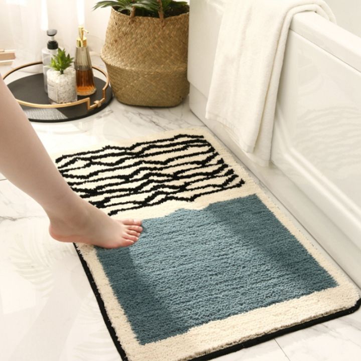 simple-and-light-luxury-bathroom-absorbent-floor-mats-home-bathroom-door-anti-slip-mats-door-mats