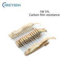 20Pcs 1W Carbon Film Set Of Resistor 0R-22M 5 Tolerance 3.6K 6.8K 10K 15K 22K 30K 130K 270K 510K 10 Ohm Electronics Resistance