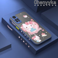 เคส Chenyyka สำหรับ Xiaomi MI Redmi โน๊ต11 Note 11 S Poco M4 Pro 5G Note 11 5G Note 11T Note 11T Note 11 SE เคสการ์ตูน Hello Kitty Fashion เคสแข็งกันแรงกระแทกบางเฉียบคลุมทั้งหมดปลอกซิลิโคนนิ่มเคสป้องกันเลนส์กล้อง