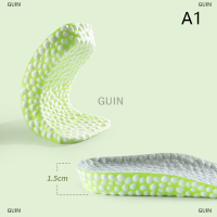 GUIN รองเท้าผ้าใบส้นรองเท้าครึ่งแผ่นความสูงเพิ่ม insoles สำหรับผู้ชายรองเท้าผู้หญิงแบนเท้าโค้งสนับสนุนกระดูก