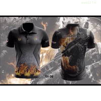 【high quality】  Ipsc Polo Short Sleeved Round Neck Full Pack size：s-6xl