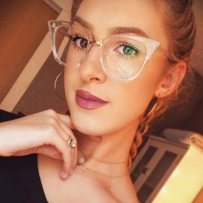 Cat Eye Glasses Ttransparent Female Clear Lens Fake Glasses Womens Retro Eyeglass Frames Acetate Optical Prescription Eyewear