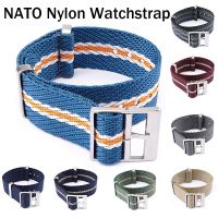 NATO Zulu สายรัดข้อมือไนล่อนแบบนิ่ม,กำไลข้อมือ18มม. 20มม. 22มม. 24สายนาฬิกาเอ็มเอ็มสำหรับผู้หญิงผู้ชาย