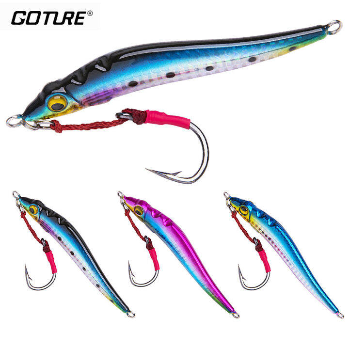 Goture 100g 150g Lead Fish Jigging Lure Metal Spoon Sea Hard Artificial