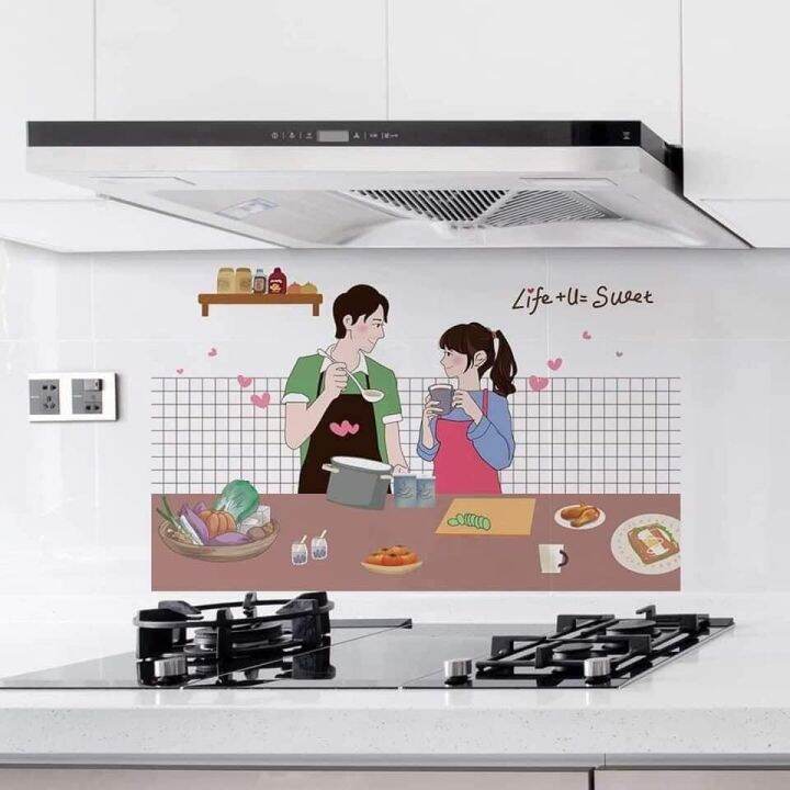 Waterproof Kitchen Antioil Wall Paper Stickers(60x90cm) Lazada PH