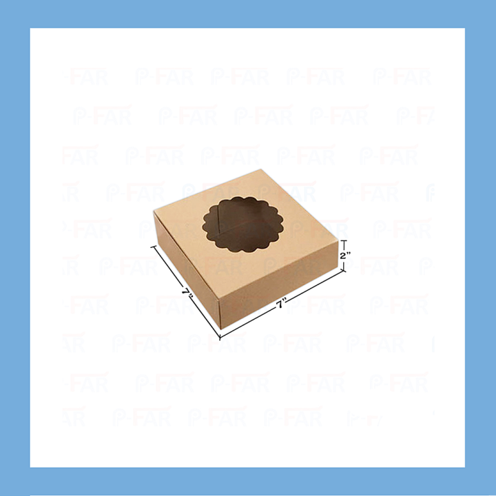 กล่อง-แม็ค-พิซซ่า-กล่องแมค-กล่องกระดาษ-กล่องกระดาษ-ขนาด-7x7x2-จำนวน-1แพ็ค-100-ใบ