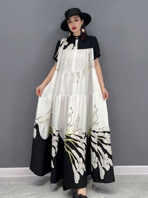XITAO Dress Casual  Print Dress
