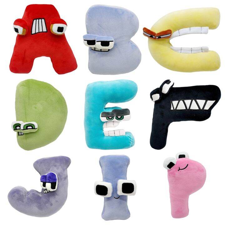 LZ】✵ Alphabet Lore Plush Toys for Children Carta Inglesa bichos