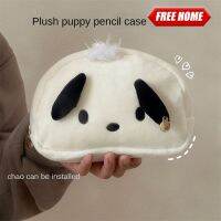 Freehome?NEW?1Pcs Sanrio Plush Pochacco Pencil Case Portable Kawaii Sanrio Series Large Capacity Pen Bag Stationery Box【Ready Stock COD】