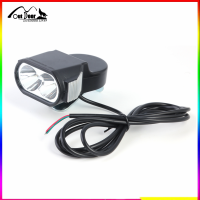 E-Bike LED ไฟหน้า36โวลต์48โวลต์60โวลต์รถจักรยานไฟฟ้าสกูตเตอร์ฮอร์นไฟหน้า