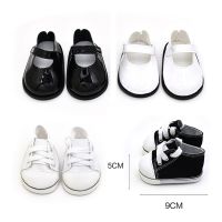 9cm Doll Shoes High Quality PU&amp;Canvas Doll Shose 8 cm Doll Shoes For 40-43 cm Born Baby Reborn Clothes Accessories Items Hand Tool Parts Accessories