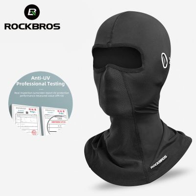 hotx 【cw】 ROCKBROS Cycling UV Protection Balaclava Glasses Face Breathable Hole Men Quick-Drying silk