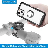 SPORTLINK Aluminum Alloy Bike Phone Holder Universal Motorcycle Bicycle Cellphone Stand Mount for iPhone 14 13 11 Pro Max SE2022