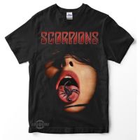 Hot sale Scorpions band graphic Mens 100% Cotton Round Neck Short Sleeve T-Shirt  Adult clothes