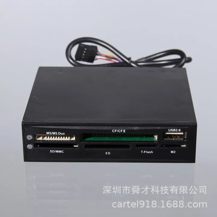 3.5inch card reader with TF builtin chassis and floppy drive card