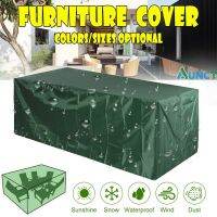 32Sizes Green Outdoor Patio Garden Furniture Covers Rain Snow Chair Waterproof covers for Sofa Table Chair Dust Proof Cover