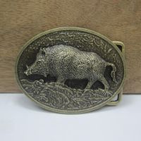 Buckleclub retro Zinc alloy 3D wild boar belt buckle Luxurious jeans gift belt buckle FP-03570 for 4cm width loop drop shipping