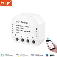 Tuya โมดูลสวิตช์ไฟหรี่ไวไฟอัจฉริยะสวิตช์150W หรี่สวิตช์อัจฉริยะใช้ได้กับ Alexa Echo Google Home