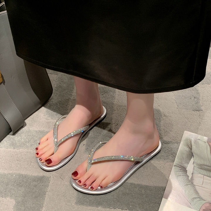 พลัสขนาดผู้หญิงรองเท้า-41-43-เลดี้-flip-flop-ฤดูร้อน-แฟชั่น-flip-flop-รองเท้าชายหาดกลางแจ้งสีแดงสุทธิ-1s30