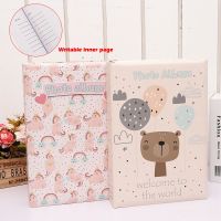6 Inch 300pcs Photo Albums Children Growth Memorial Booklet Creative Interleaf Type Home Album Writable Inner Page  Photo Albums