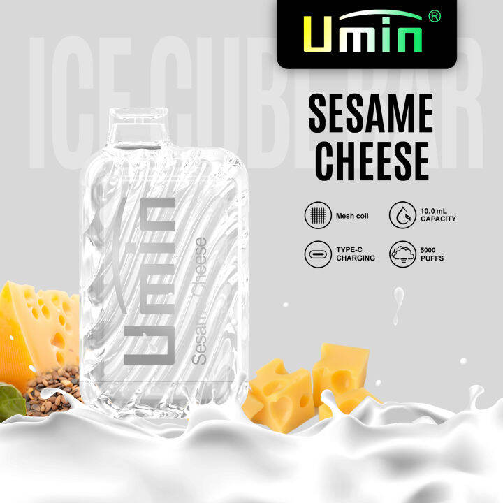 VAPE Ejuice Ice Cube 5000 puffs Sesame Cheese Lazada