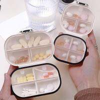 Mini 7 Grids Pill Case Pillbox 7 Days Weekly Medicine Tablet Dispenser Organizer With Seal Pill Storage Box Container Medicine  First Aid Storage