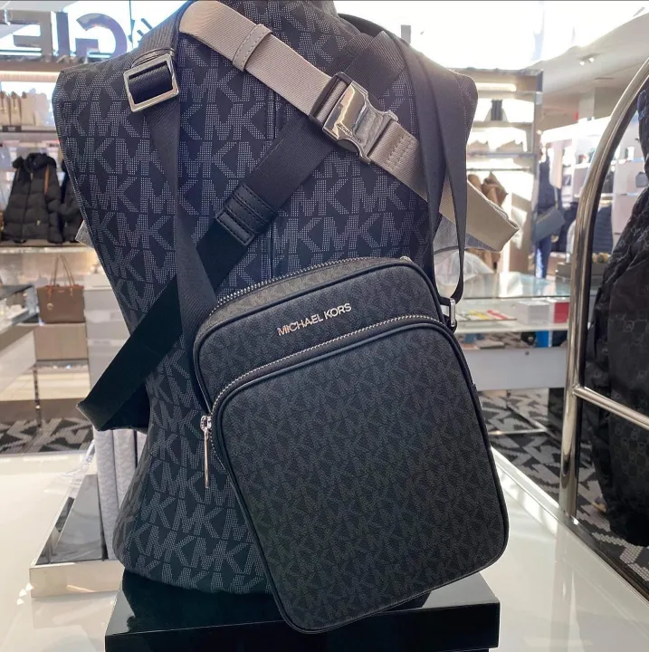 Original Michael Kors Flight Crossbody Medium Bag Black Lazada PH