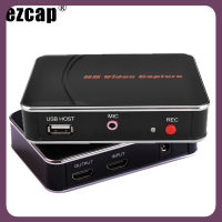 Ezcap การ์ดบันทึกเกม280HB HD กล้องถ่ายวิดีโอ1080P 30fps กล้องถ่ายวิดีโอ Er สำหรับ Xbox PS5หนึ่ง PS4สลับเป็นจอทีวี W/ไมโครโฟนอินพุต