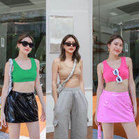 Hot item!! ??❤️‍? mini bra(330฿ฟรีส่ง) เสื้อครอปบรารุ่นใหม่เข้าแล้วค่า สำหรับรุ่นนี้เป็นผ้าร่องยืดหยุ่นได้ตามตัว glam